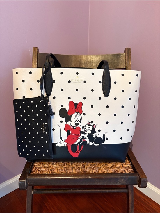 kate spade Handbags - kate spade White, Black & Red Minnie Mouse Polka Dot Tote